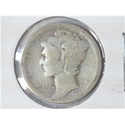1921-D MERCURY DIME (KEY DATE)