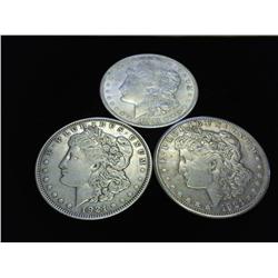 1921-P/D/S MORGAN SILVER DOLLARS