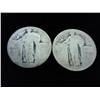 Image 1 : 2-UNDATED STANDING LIBERTY QUARTERS