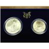 Image 1 : 1986 US LIBERTY 2 COIN SET UNC