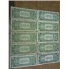 Image 2 : 10-$1 SILVER CERTIFICATES 5-1935 & 5-1957