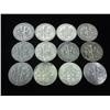 Image 2 : 12 ASSORTED 50'S SILVER ROOSEVELT DIMES