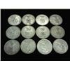 Image 2 : 12 ASSORTED SILVER CANADA 25 CENTS