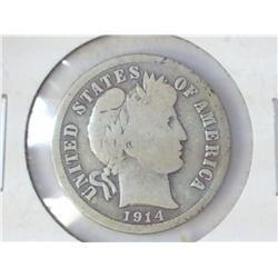 1914-S BARBER DIME