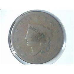 1834 LARGE STAR US LARGE CENT
