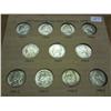 Image 1 : 35% SILVER JEFFERSON WAR NICKEL SET (UNC) 11 COINS