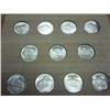 Image 2 : 35% SILVER JEFFERSON WAR NICKEL SET (UNC) 11 COINS