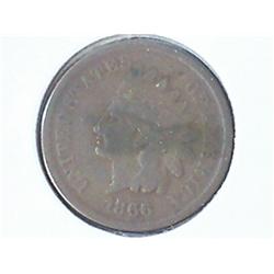 1866 INDIAN HEAD CENT (SEMI-KEY)