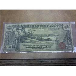 1896 $1 EDUCATIONAL NOTE LARGE SIZE
