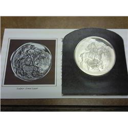 2 OZ STERLING SILVER REMBRANDT ROUND PROOF