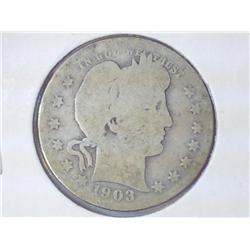 1903-S BARBER QUARTER