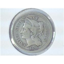 1870 THREE CENT PIECE (NICKEL)