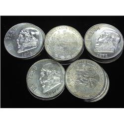 ROLL OF 20 AU/UNC 1978 MEXICO PESOS