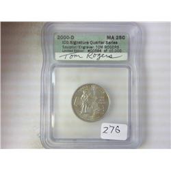2000-D MASSACHUSETTS QUARTER ICG SIGNATURE SERIES