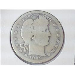 1909-D BARBER QUARTER