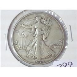 1939 WALKING LIBERTY HALF DOLLAR