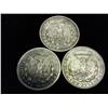 Image 2 : 3-1921 MORGAN SILVER DOLLARS D/S/S