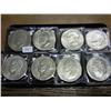 Image 1 : 8 ASSORTED IKE DOLLARS