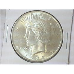 1922 PEACE SILVER DOLLAR (UNC)