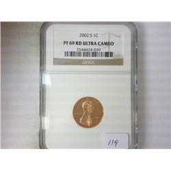 2002-S LINCOLN CENT NGC PF69RD ULTRA CAMEO