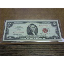 1963-A $2 US NOTE RED SEAL