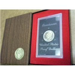 1974-S IKE SILVER DOLLAR PROOF (BROWN PACK)