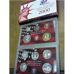 2000 US SILVER PROOF SET (WITH BOX)