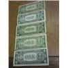 Image 2 : 5-ASSORTED 1935 $1 SILVER CERTIFICATES