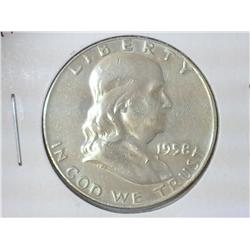 1958-D FRANKLIN HALF DOLLAR