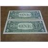 Image 2 : 2-1957-B $1 SILVER CERTIFICATES CONSECTUTIVE  #'S