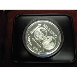 1974 CANADA WINNIPEG $ (SPECIMEN) .3750 OZ. ASW