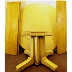 Art and Crafts 54  round oak table