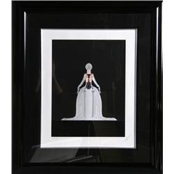 Erte, Kissing, Embossed Serigraph