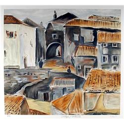 Bogdan Grom, Village of Centocello, Lithograph