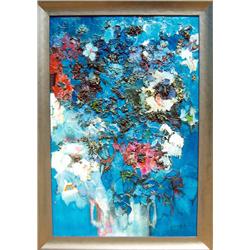 Florence Hasenflug, Floral Bouquet, Oil Painting