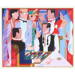 Giancarlo Impiglia, Backgammon Players, Serigraph