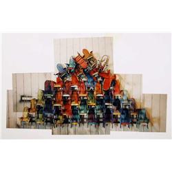 Paul Jacobsen, Adirondack Chairs 1, Photograph Collage