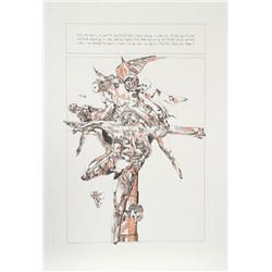 Jacob Landau, But if the cause..., Lithograph