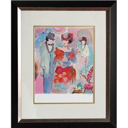 Zule Moskowitz, Couple in Interior, Serigraph