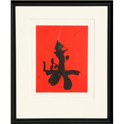 Robert Motherwell, Octavio Paz, Three Poems 21, Lithograph