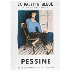 Pessine, La Palette Bleue, Lithograph Poster