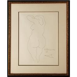 Pablo Picasso, Nu de Dos, Etching