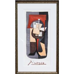 Pablo Picasso, Guitare et partition, Lithograph