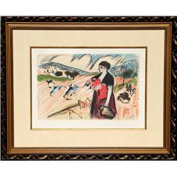 Pablo Picasso, Paysanne et Enfant, Lithograph