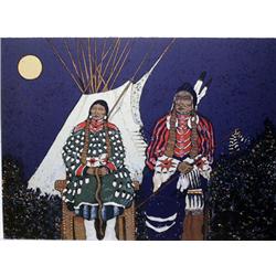 Kevin Red Star, Mr & Mrs Choke Cherries, Serigraph