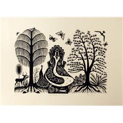 B.A.M. Schwyn, King Solomon the Wise, Serigraph