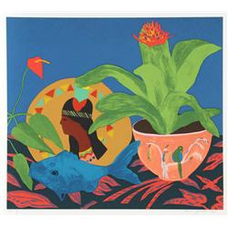 Hunt Slonem, Pocahontas, Serigraph