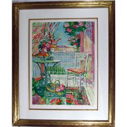 Lloyd van Pitterson, White Chair, Lithograph