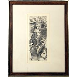 Jacques Villon, Fete Champetre, Etching