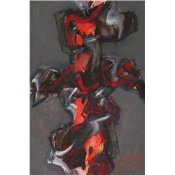 Leonardo Voci, Abstract #5, Acrylic Painting